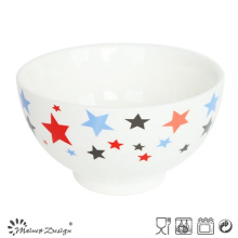 13cm New Bone China with Decal Rice Bowl